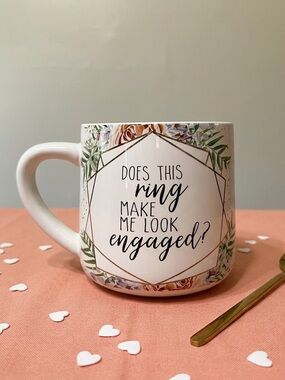 Floral Engagement Coffee Mug
